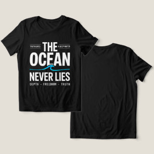 Camiseta Presente de Surfista de Águas Profundas para mulhe
