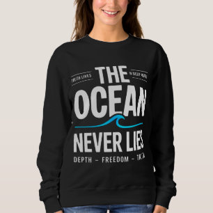 Camiseta Presente de Surfista de Águas Profundas para mulhe