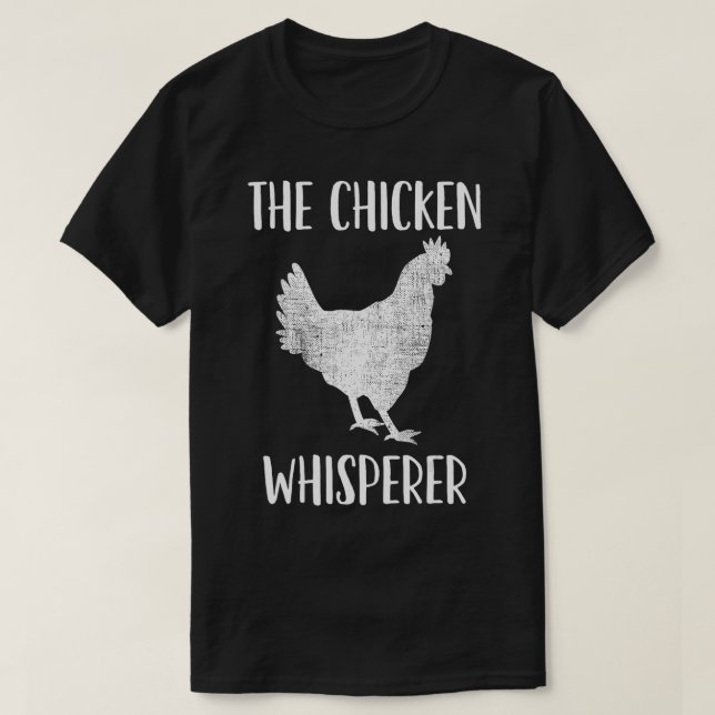 Camiseta Presente de Sussurra de Frango para Farmador de Fr (Frente do Design)