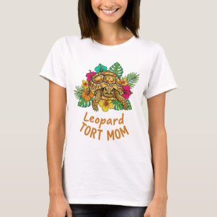 Camiseta Presente de Tartaruga Leopardo para Mãe