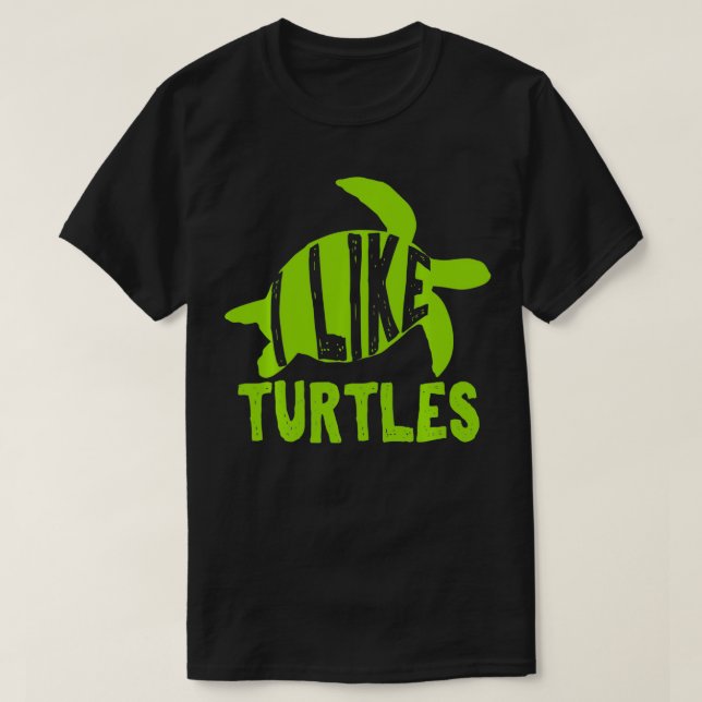 Camiseta Presente de tartaruga marinha (Frente do Design)
