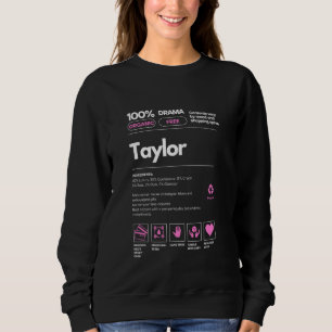 Camiseta Presente de Taylor Name para Women Taylor Sarcasti