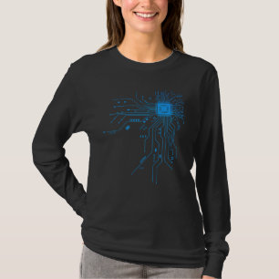 Camiseta Presente de Tecnologia de Design de Circuito de PC