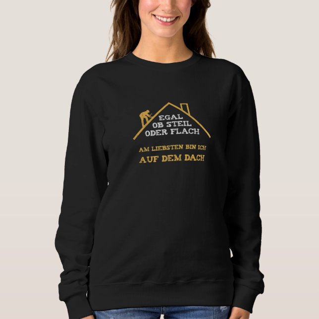 Camiseta Presente de Telhado Ideia Telhado Frase Engraçada  (Frente)