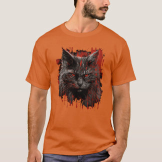 Camiseta Presente de terror de gato do Maine