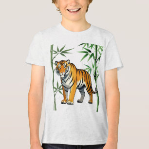 Camiseta Presente de Tigre de Desenho Animado Amante de Tig