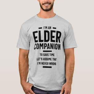 Camiseta Presente de Título de Cargo Companion Elder