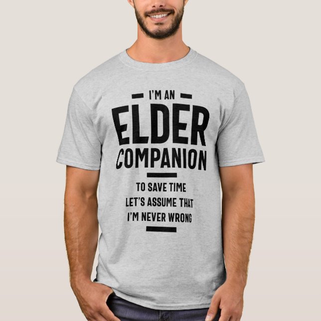 Camiseta Presente de Título de Cargo Companion Elder (Frente)
