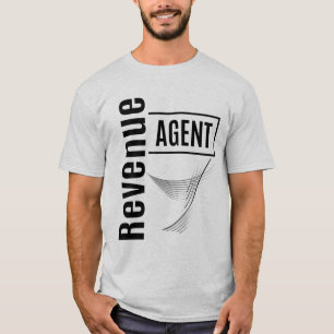 Camiseta Presente de Título de Cargo do Agente de Receita