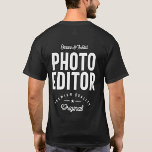 Camiseta Presente de Título de Trabalho do Editor de Fotogr