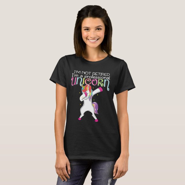 Camiseta Presente de toque ligeiro do unicórnio (Frente Completa)
