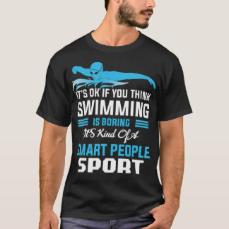 Camiseta Presente de torneio esportivo de piscina de nataçã
