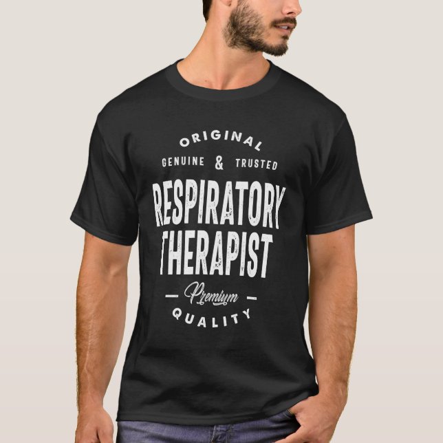 Camiseta Presente de Trabalho de Terapia Respiratória (Frente)