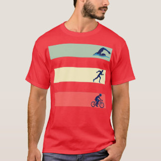 Camiseta Presente de Triathlon com Natação de Vintage