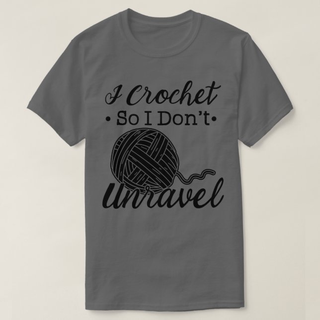 Camiseta Presente de tricô de crochê 7 (Frente do Design)