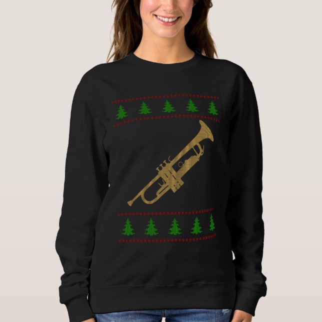 Camiseta Presente de Trompete de Natal (Frente)