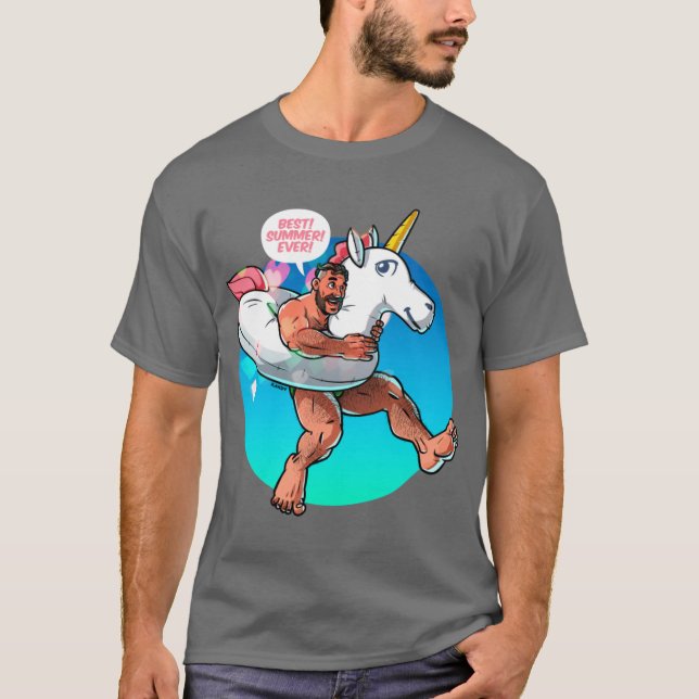 Camiseta Presente de unicórnio (Frente)