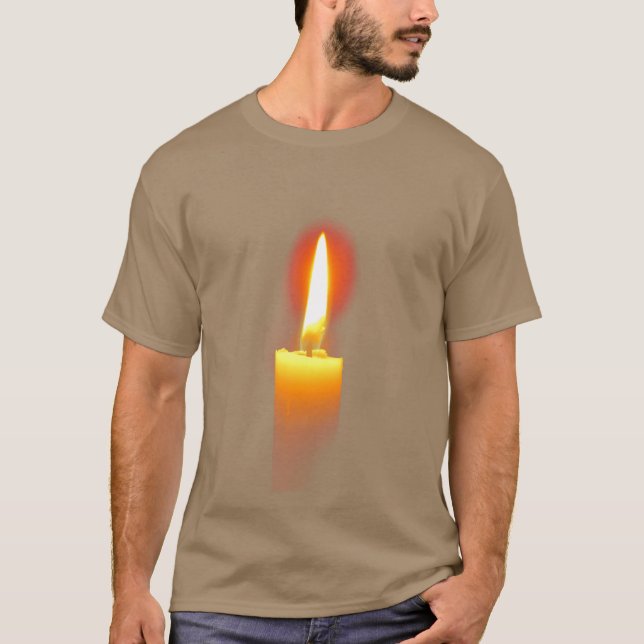 Camiseta presente de velas de Natal (Frente)