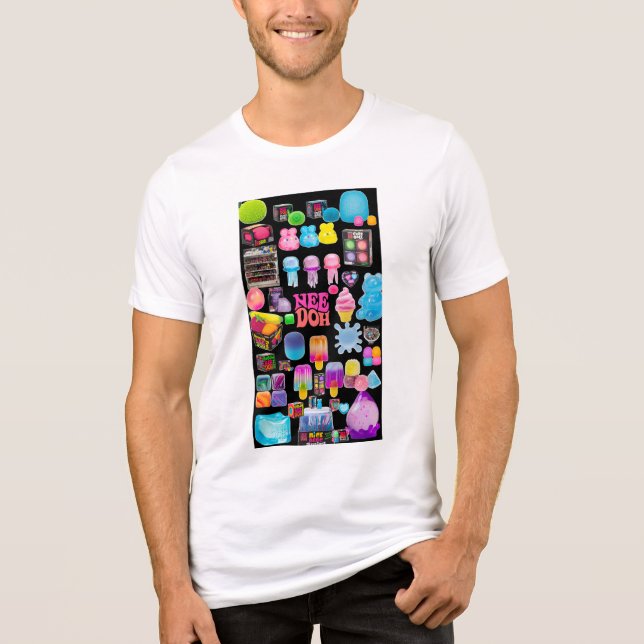 Camiseta Presente de Ventosa de Stress para Meninas (NeeDoh (Frente)