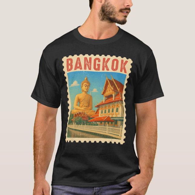 Camiseta Presente de viagem Ngkok Tailândia Souvenir Buda T (Frente)