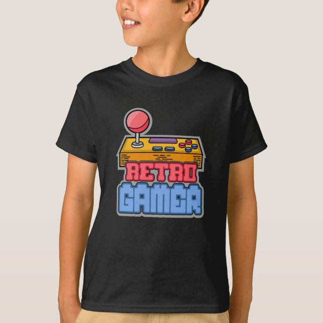 Camiseta Presente de vídeo do Gaming Game Retro Gamer Conso (Frente)