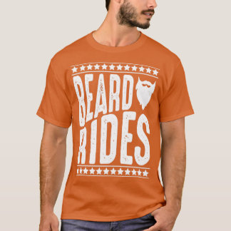 Camiseta Presente de vintage barba-borda-borda-borda-viva