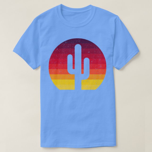 Camiseta Presente de Vintage Retro Cactus (Frente do Design)