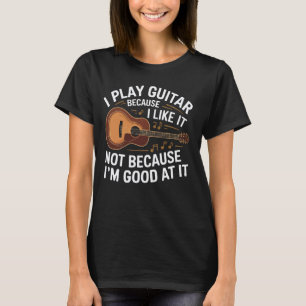 Camiseta Presente de violão Amante de música engraçado Inst