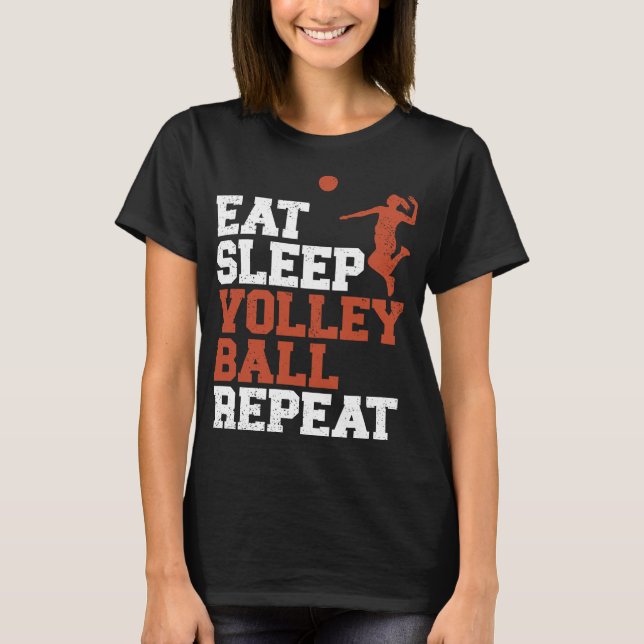 Camiseta Presente de Voleibol Repetista de Sono (Frente)