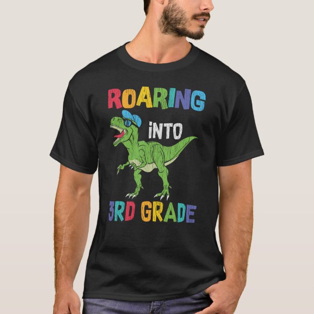 Camiseta Presente de volta às aulas para crianças da 3ª sér (Frente)