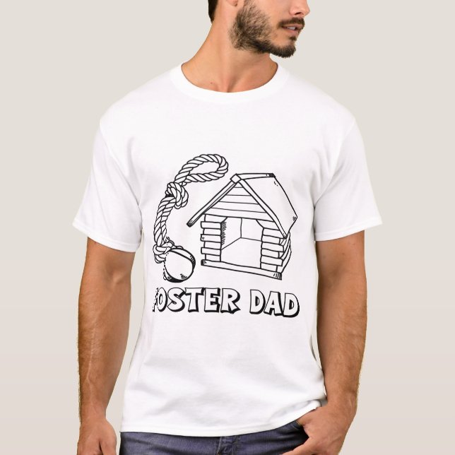 Camiseta Presente de Voluntário de Resgate de Cães Temporár (Frente)