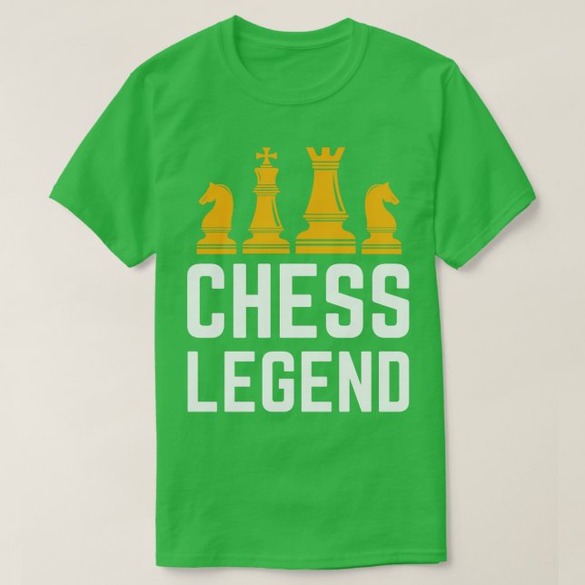 Camiseta Presente de Xadrez Engraçado (Frente do Design)