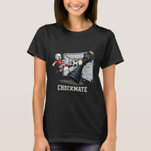 Camiseta Presente de Xeque-Mate Marcador de Gol Peão de Xad