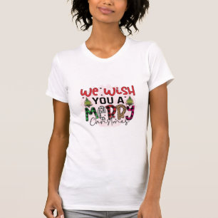 Camiseta Presente De Xmas Desejamos Um Feliz Natal