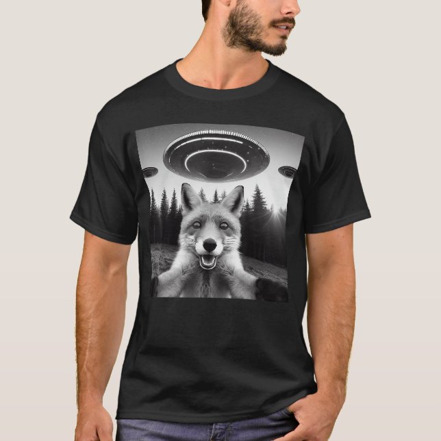 Camiseta Presente Divertido Com OVNI Alien Para Homens Mulh (Frente)