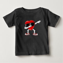 Camiseta Presente Divertido Coração Dançante Homens Criança