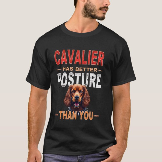 Camiseta Presente Divertido de Academia para Dono de Cavali (Frente)
