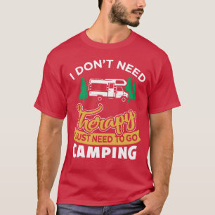 Camiseta Presente Divertido de Acampamento Semterapia Só Ac