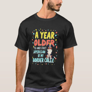 Camiseta Presente Divertido de Aniversário Border Collie Cã