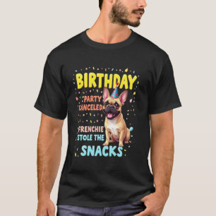 Camiseta Presente Divertido de Aniversário do Bulldog Franc