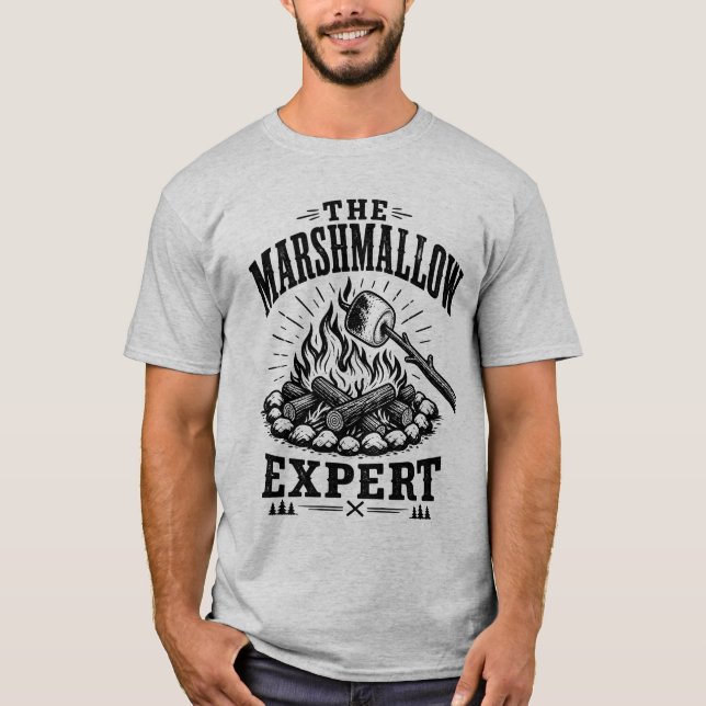 Camiseta Presente Divertido de Aventura de Acampamento com  (Frente)