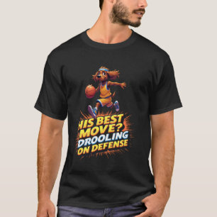 Camiseta Presente Divertido de Basquete para Amantes de Cãe