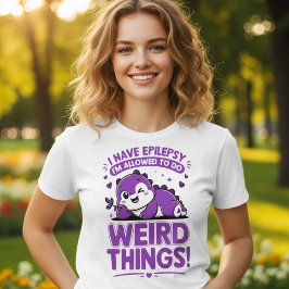 Camiseta Presente Divertido de Conscientização sobre Epilep