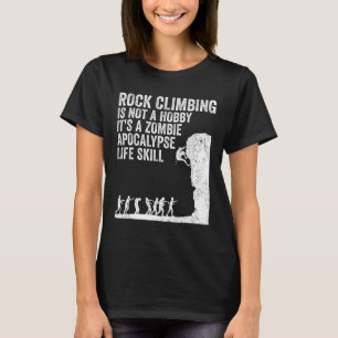 Camiseta Presente Divertido de Escalada em Rocha para Homen