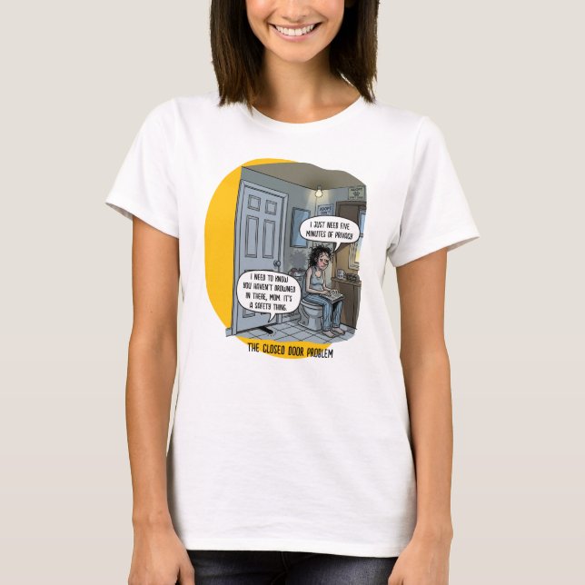Camiseta Presente Divertido de Humor de Banheiro para Mãe d (Frente)