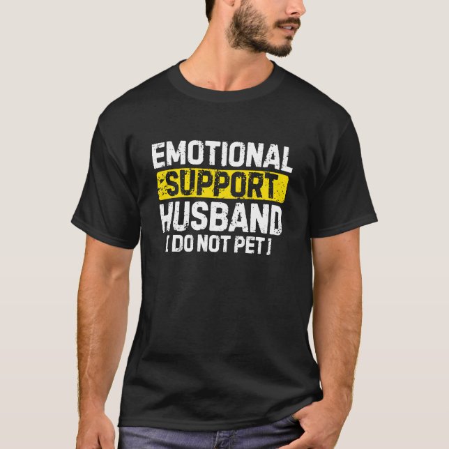 Camiseta Presente Divertido de Marido de Apoio Emocional pa (Frente)