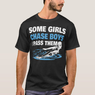 Camiseta Presente Divertido de Natação para Meninas Mulhere