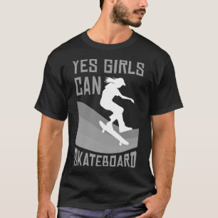 Camiseta Presente Divertido De Skate Para Meninas Crianças