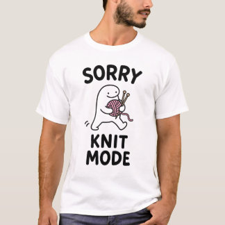 Camiseta Presente Divertido de Tricô - Personagem Fofo no M