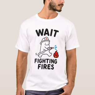 Camiseta Presente Divertido e Fofo de Bombeiro
